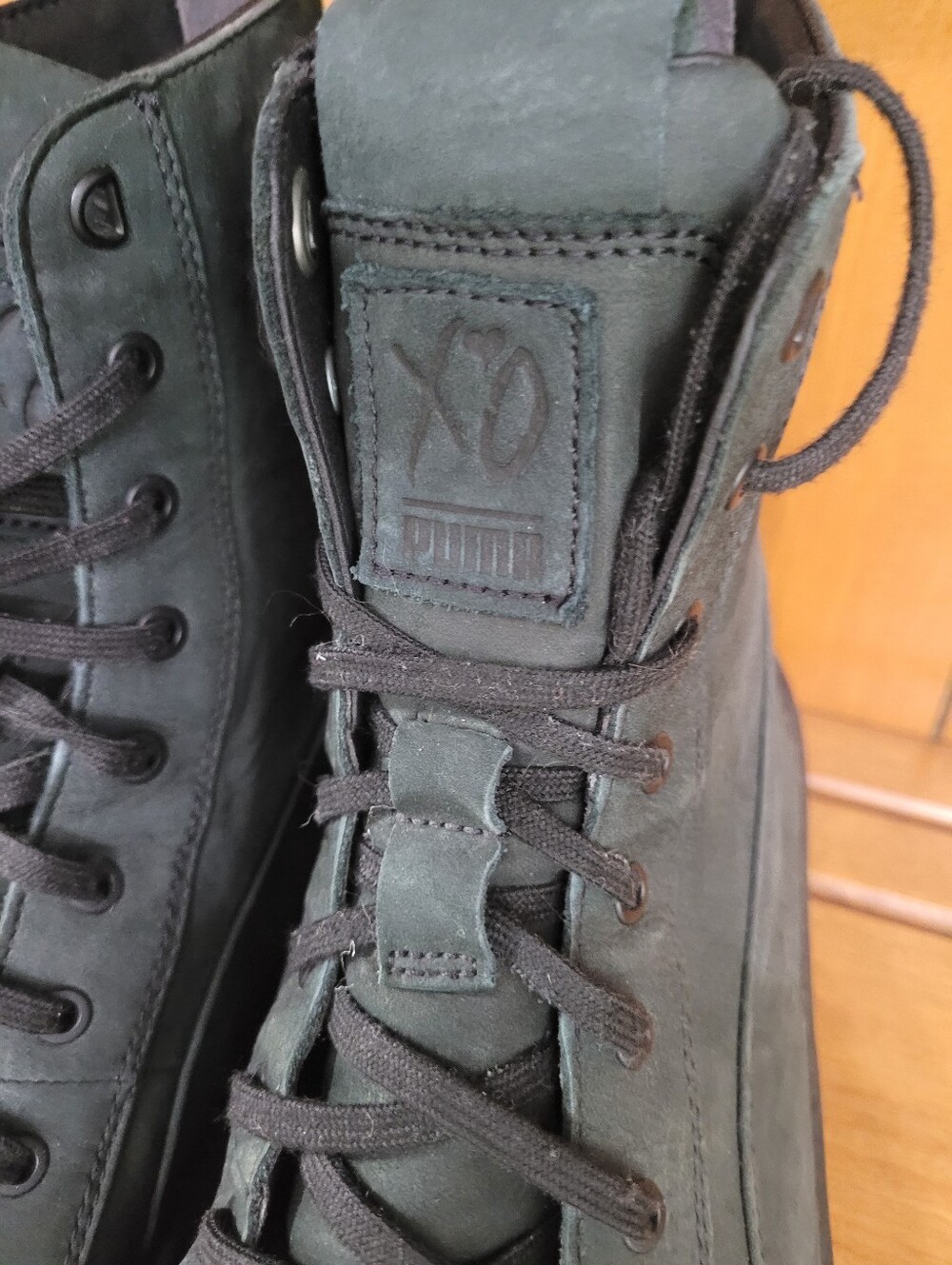 Men's Sz 12 - Puma XO The Weeknd x Parallel Triple Black sneaker Boot - Picture 3 of 6